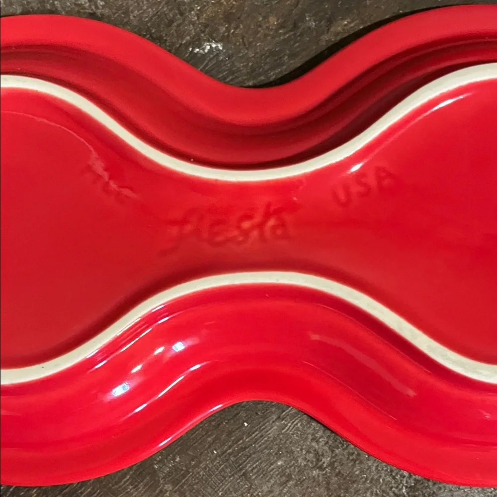 Scarlet Fiestaware Sugar and Creamer Set - Picture 5 of 8